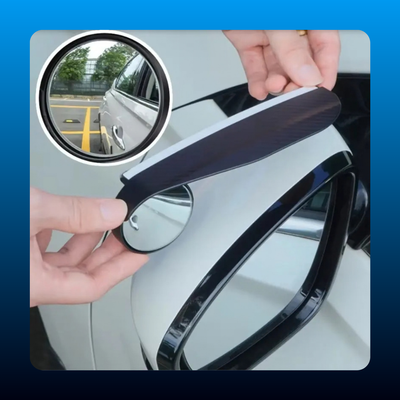 Carbon Fiber Mirror Rain Guards with Blind Spot Mirror