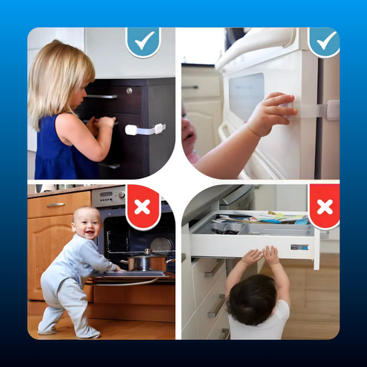 Adhesive Child Safety Strap Locks