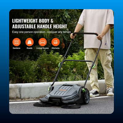 Walk Behind Manual Push Floor Sweeper