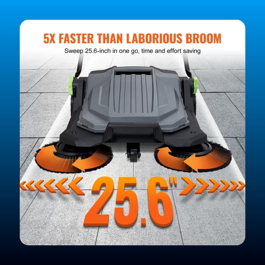 Walk Behind Manual Push Floor Sweeper