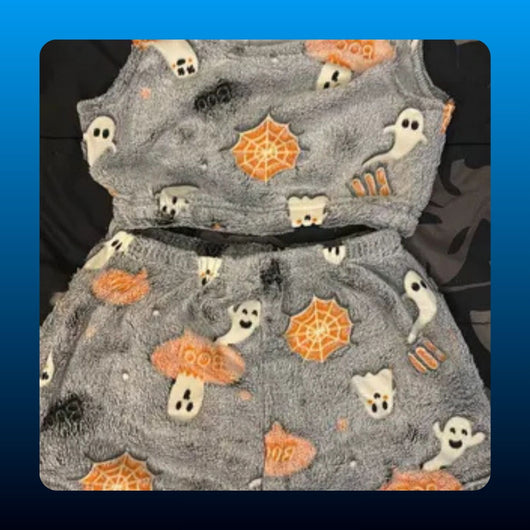 Glow In The Dark Halloween Pajama Set