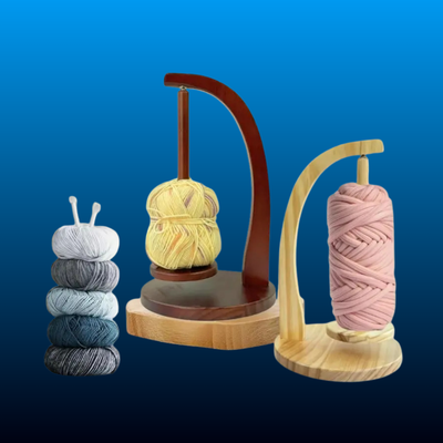 Wooden Yarn Holder Spinner