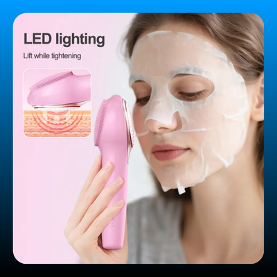 Electric Silicone LED Lighting Face Brush
