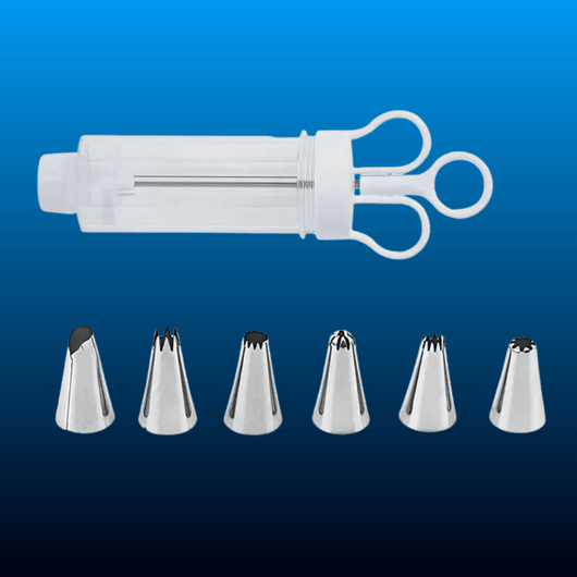 Stainless Steel Cake Decorating Gun Kit