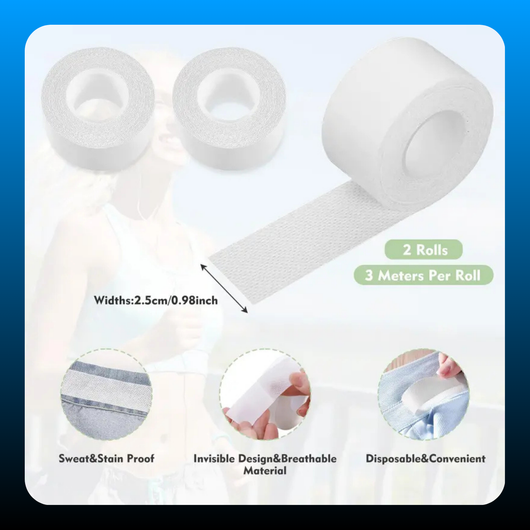 Sweat Pads Collar Neck Tape (2 Rolls)