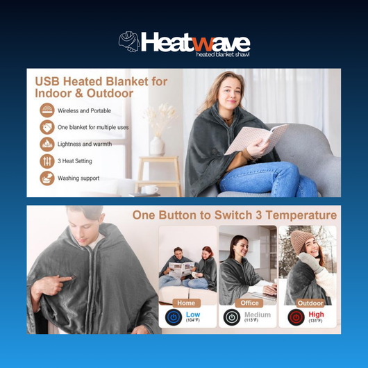 Heatwave - Heated Blanket Shawl