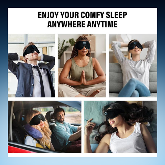 3D Bluetooth Sleep Mask Headphones