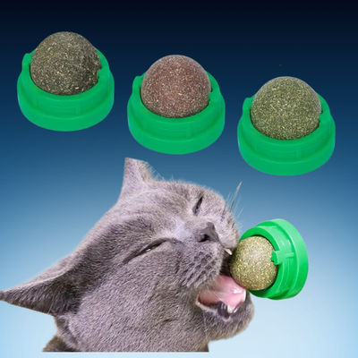 Catnip Licking Toy Balls for Cats (3 Pack)