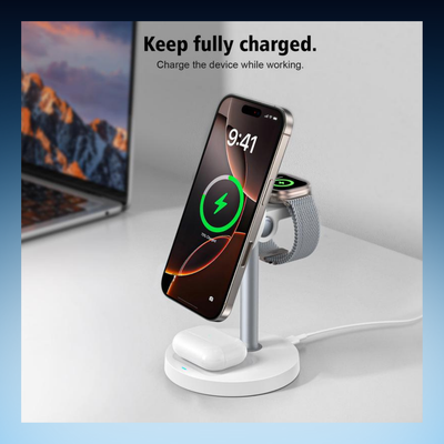 3-in-1 Magnetic Wireless Charging Station
