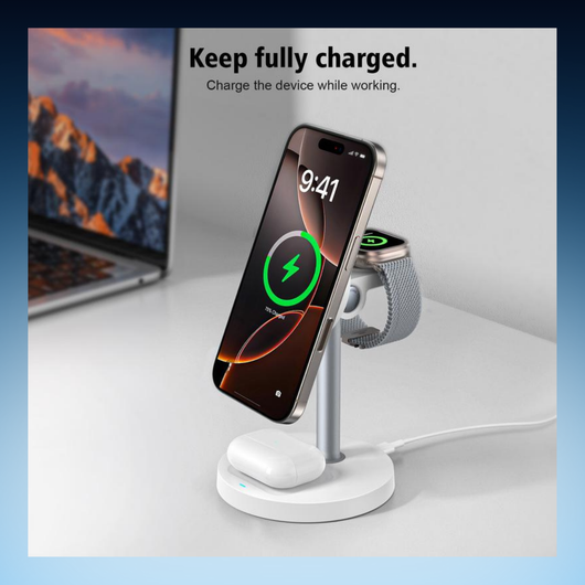 3-in-1 Magnetic Wireless Charging Station
