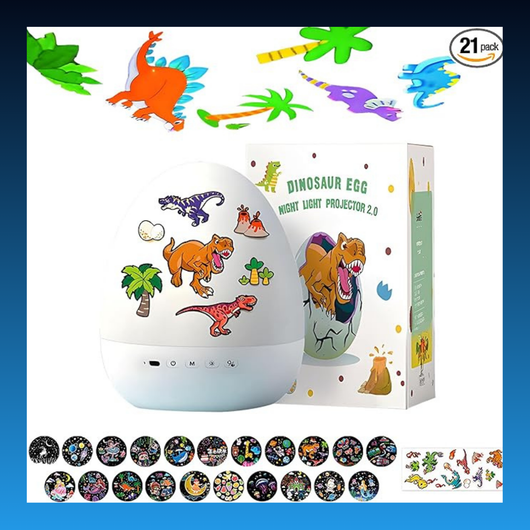 Dinosaur Egg Night Light Projector for Kids