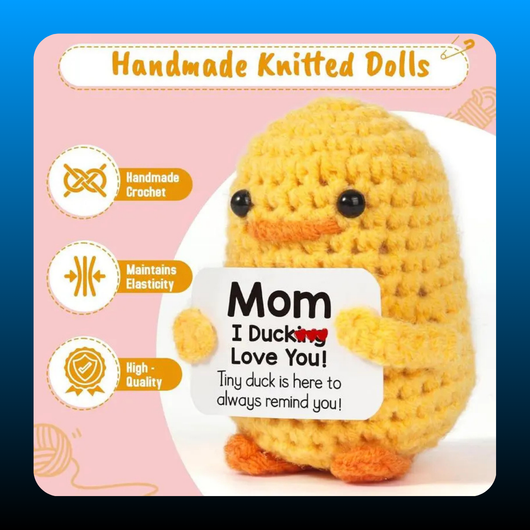 Duck I Love You Mom Handmade Crochet