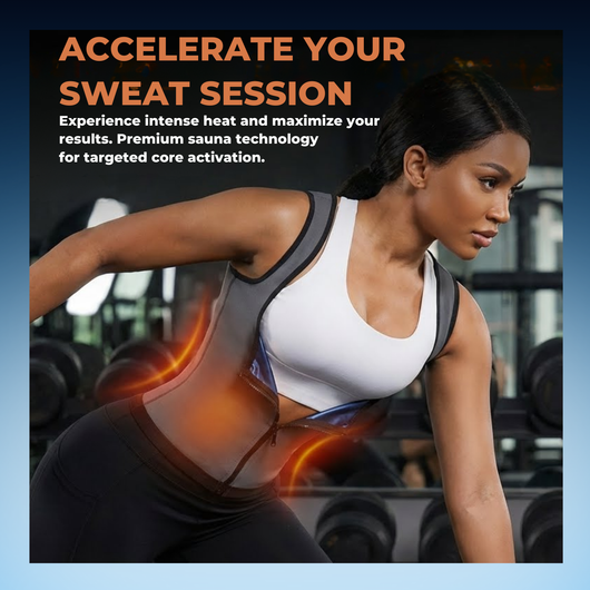 Sauna Zipper Waist Trainer Workout Vest