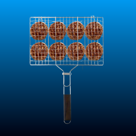 Rust-Free Steel Fold-and-Go Fish Grilling Basket
