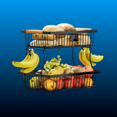 2-Tier Fruit and Vegetable Storage Rack