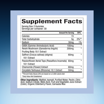 Mushroom Sleep Gummies – Melatonin Free, With Saffron for Deep Rest