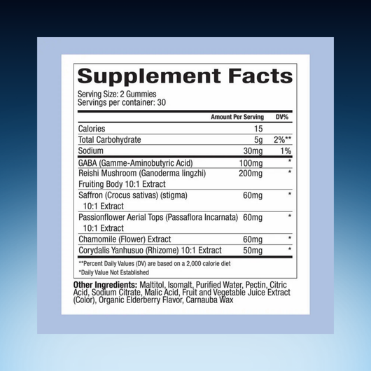 Mushroom Sleep Gummies – Melatonin Free, With Saffron for Deep Rest