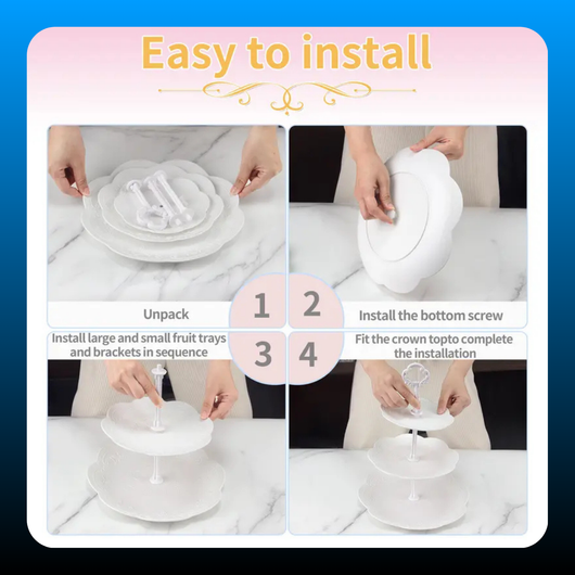 Plastic Cupcake Stand Set