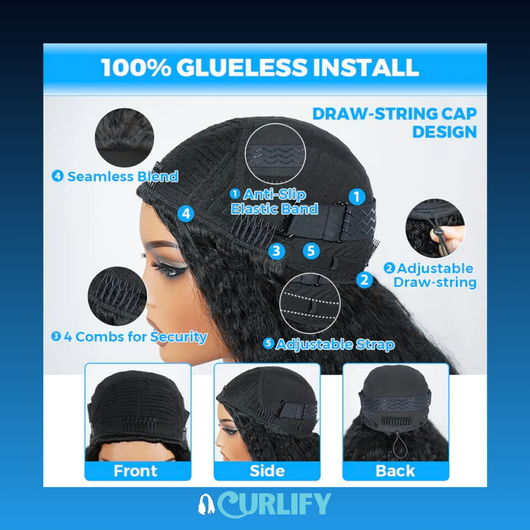 Curlify - Burmese Curly Glueless Install Wig