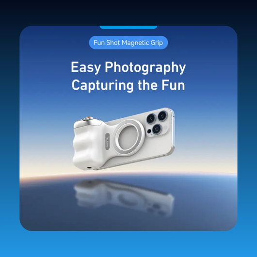 Magnetic Phone Camera Grip with Wireless Shutter