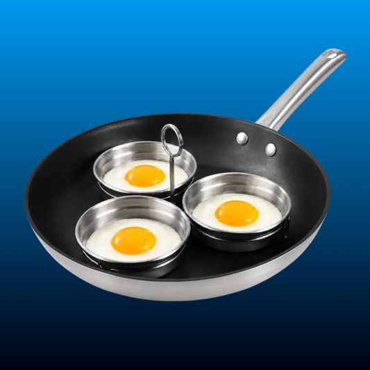 Stainless Steel 3-Cavity Egg Poacher