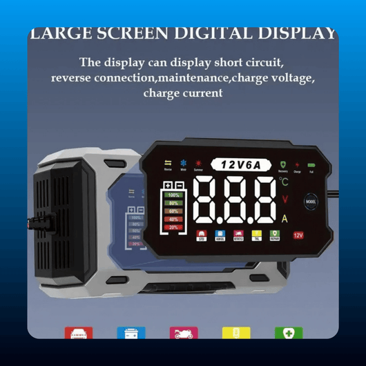 12V 6A Smart Battery Charger