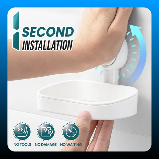 Easy to Install Soap & Dish Soap Holder