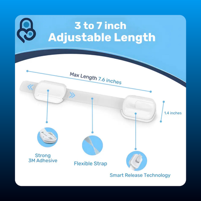 Adhesive Child Safety Strap Locks