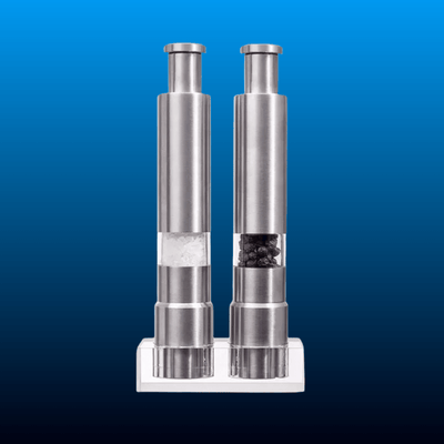 Stainless Steel Salt and Pepper Grinder Set