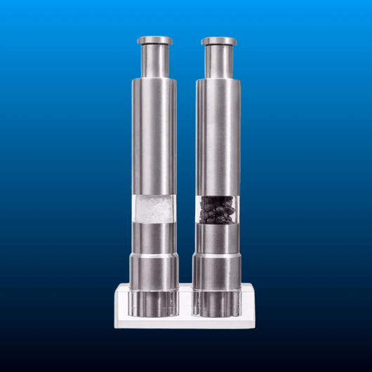Stainless Steel Salt and Pepper Grinder Set