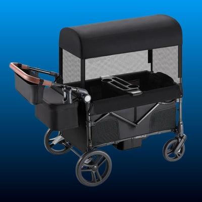 Foldable Wagon Stroller with Canopy