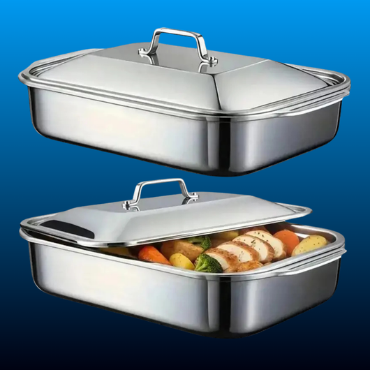 Stainless Roasting Tray with Lid