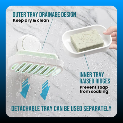 Easy to Install Soap & Dish Soap Holder
