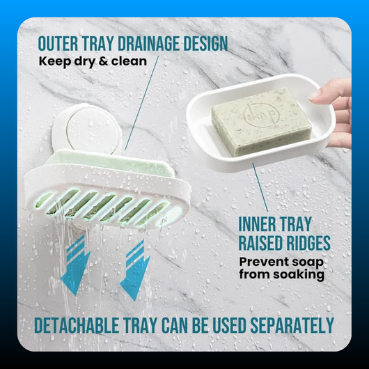 Easy to Install Soap & Dish Soap Holder