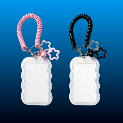 2-Pack Photo Card Holder Keychain