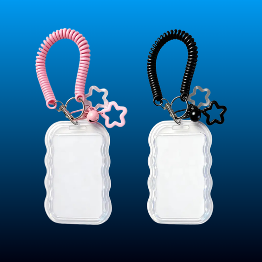 2-Pack Photo Card Holder Keychain