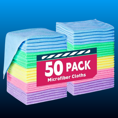 Microfiber Cleaning Cloths-50 Pack