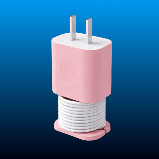 2 in 1 Silicone Charger Protector with Cord Wrap