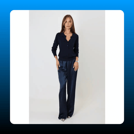 Satin Wide Leg Trousers