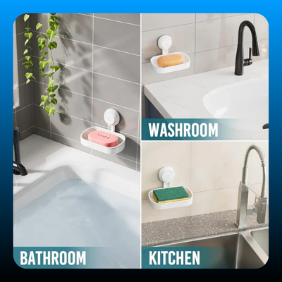 Easy to Install Soap & Dish Soap Holder