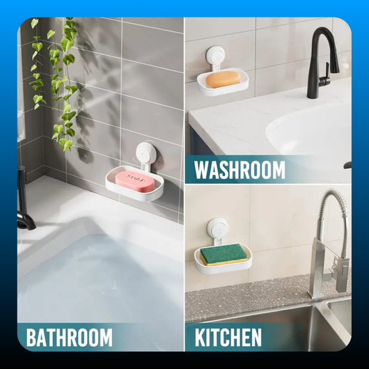 Easy to Install Soap & Dish Soap Holder
