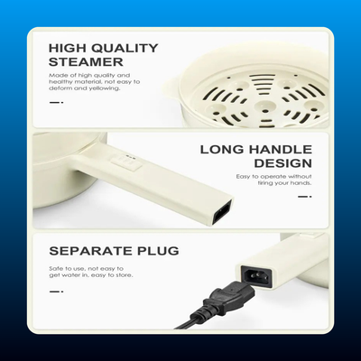 Multifunctional Electric Hot Pot with Steamer