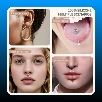 Silicone Piercing Practice Model Set