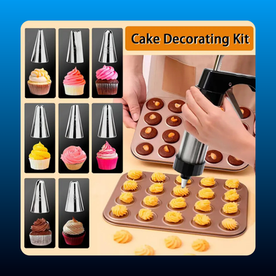 Stainless Steel Cookie Press Gun Kit