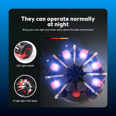 8-in-1 Multi-Tool Screwdriver with LED Flashlight