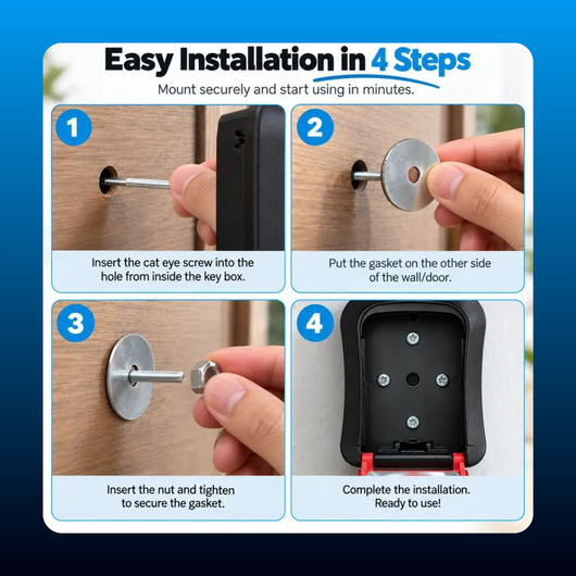 Waterproof Wall Mount Key Lock Box