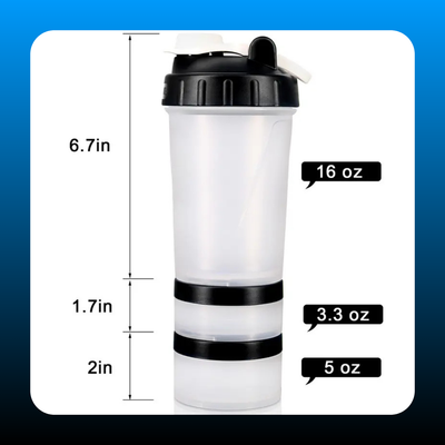 Shaker Bottle with Mixer Ball