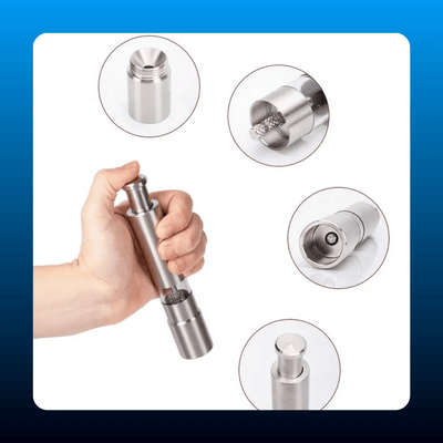 Stainless Steel Salt and Pepper Grinder Set