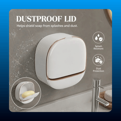 Wall-Mounted Soap Holder with Drain