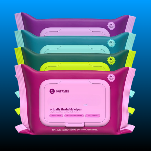 Extra Large Flushable Wipes (4 Pack)
